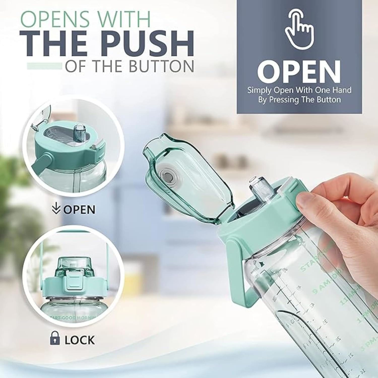 Motivational Sipper Bottle - 2 litre - Drocket