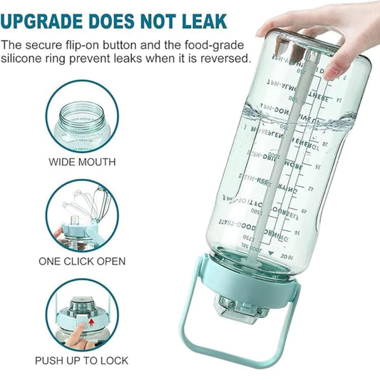 Motivational Sipper Bottle - 2 litre - Drocket