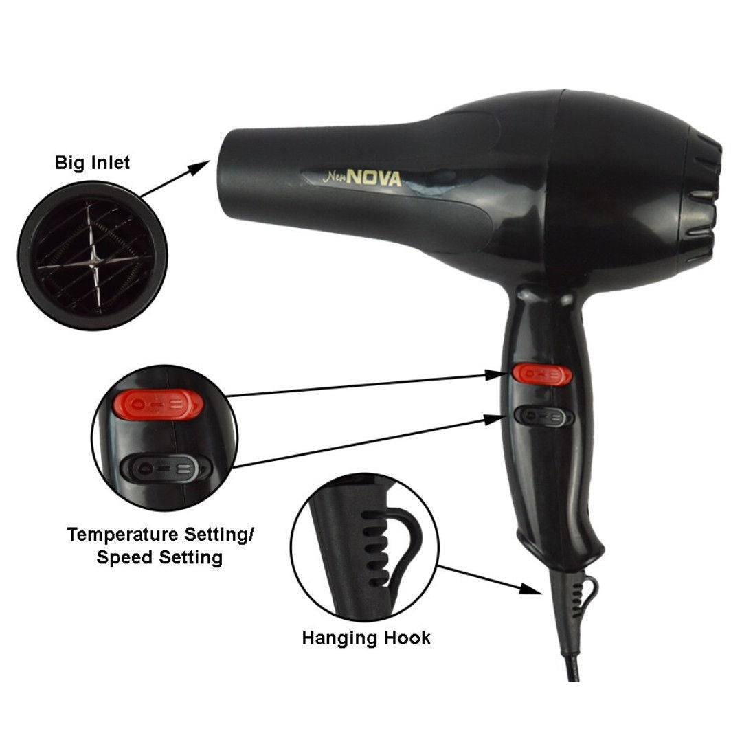 New Nova Big Hair Dryer (1800W) - Drocket